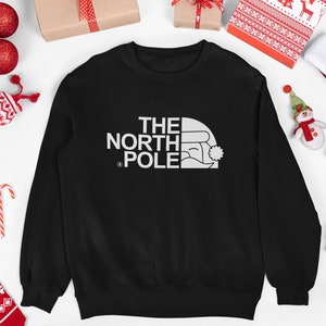 The North Pole Christmas Jumper, Funny Christmas Sweater, North Pole Santa Sweatshirt, Christmas Sweater Unisex, Mens and Womens, Xmas Gift