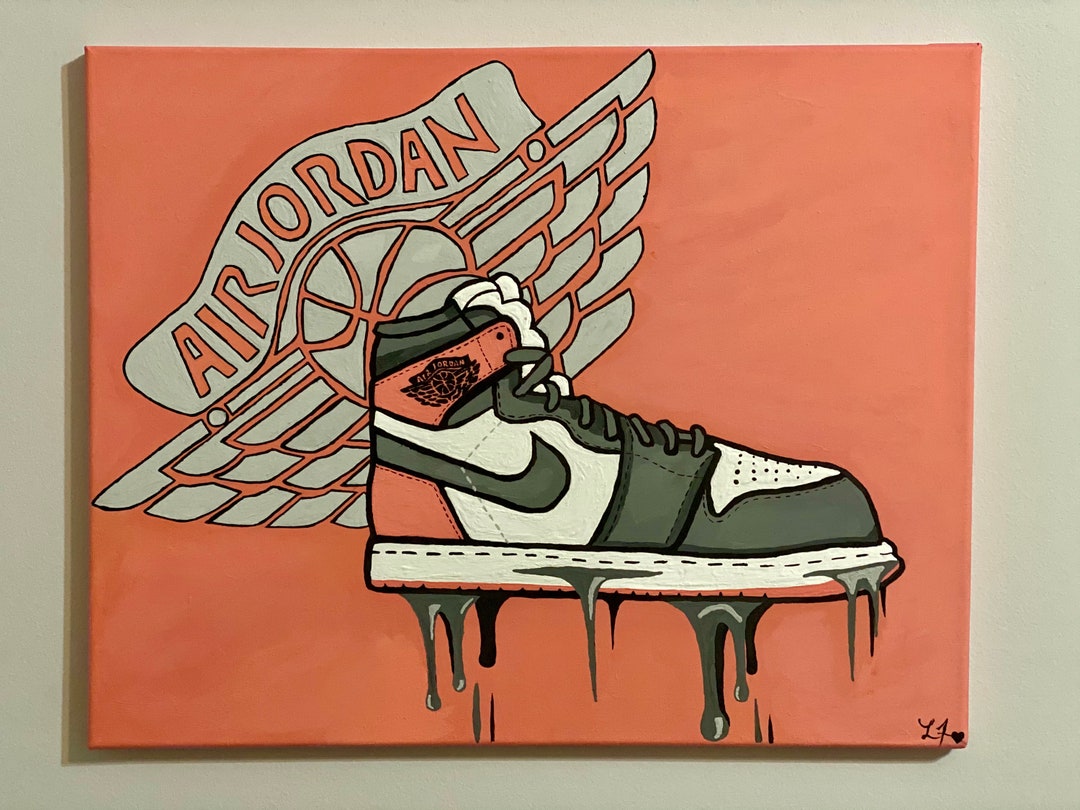 Air Jordans Painting - Etsy