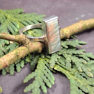 Handcut Amazonite Gemstone Ring