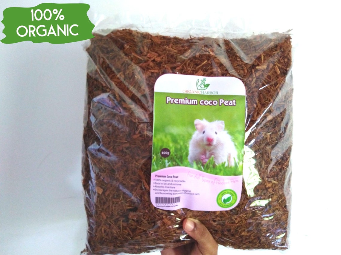 Organic Coconut Peat Bedding for Hamsters Gerbils and Mice Etsy