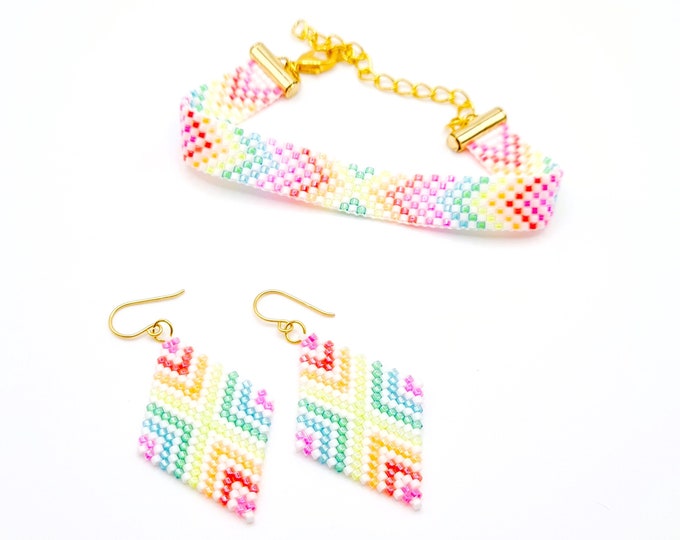 Neon Rainbow Set White