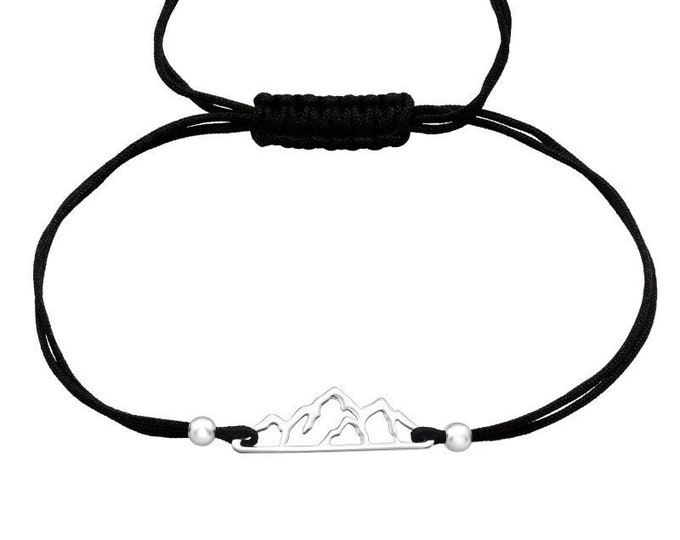 Mountain peak wish bracelet