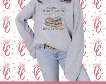 Camiseta «Leer es resistir» – Camiseta feminista para amantes de los libros – Camiseta gráfica contra la censura – Regalo para profesores