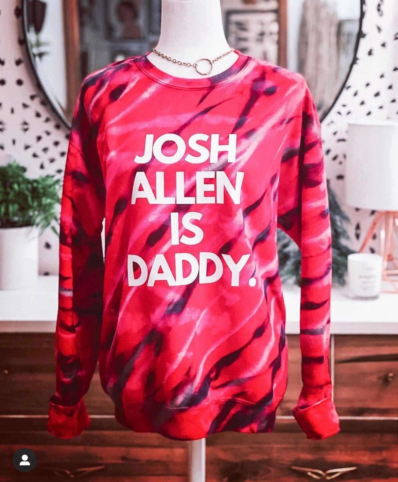 JOSH ALLEN is DADDY Zubaz Sweater | Etsy