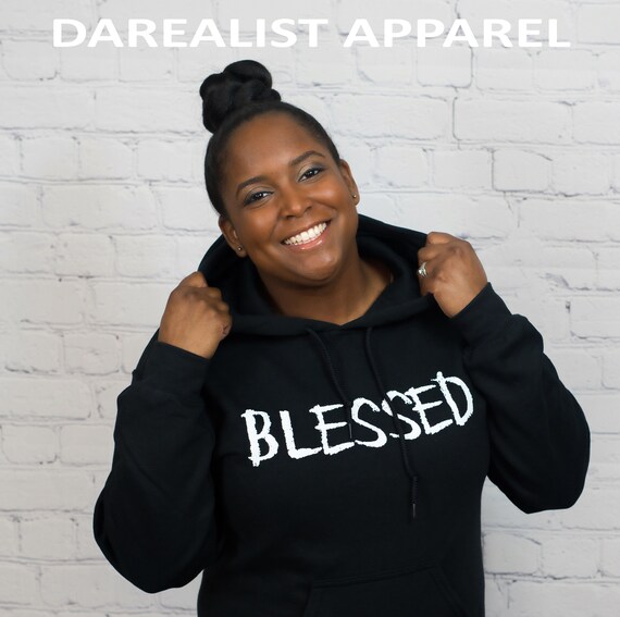Blessed Hoodie Black - Etsy