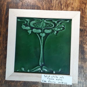 Antique tile Art Nouveau by T. R. Boote about 1900