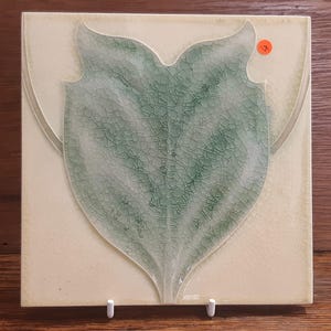 Antique tile  Art Nouveau tile by Voysey manufactured by Pilkingtons in about 1900