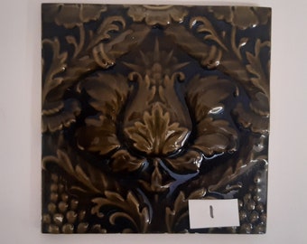 Antique tile Art Nouveau tile by Mintons about 1905