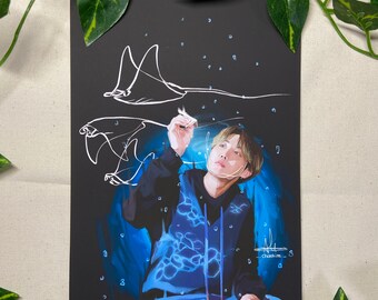 BTS Jhope | Blue Side Fanart | BTS Prints
