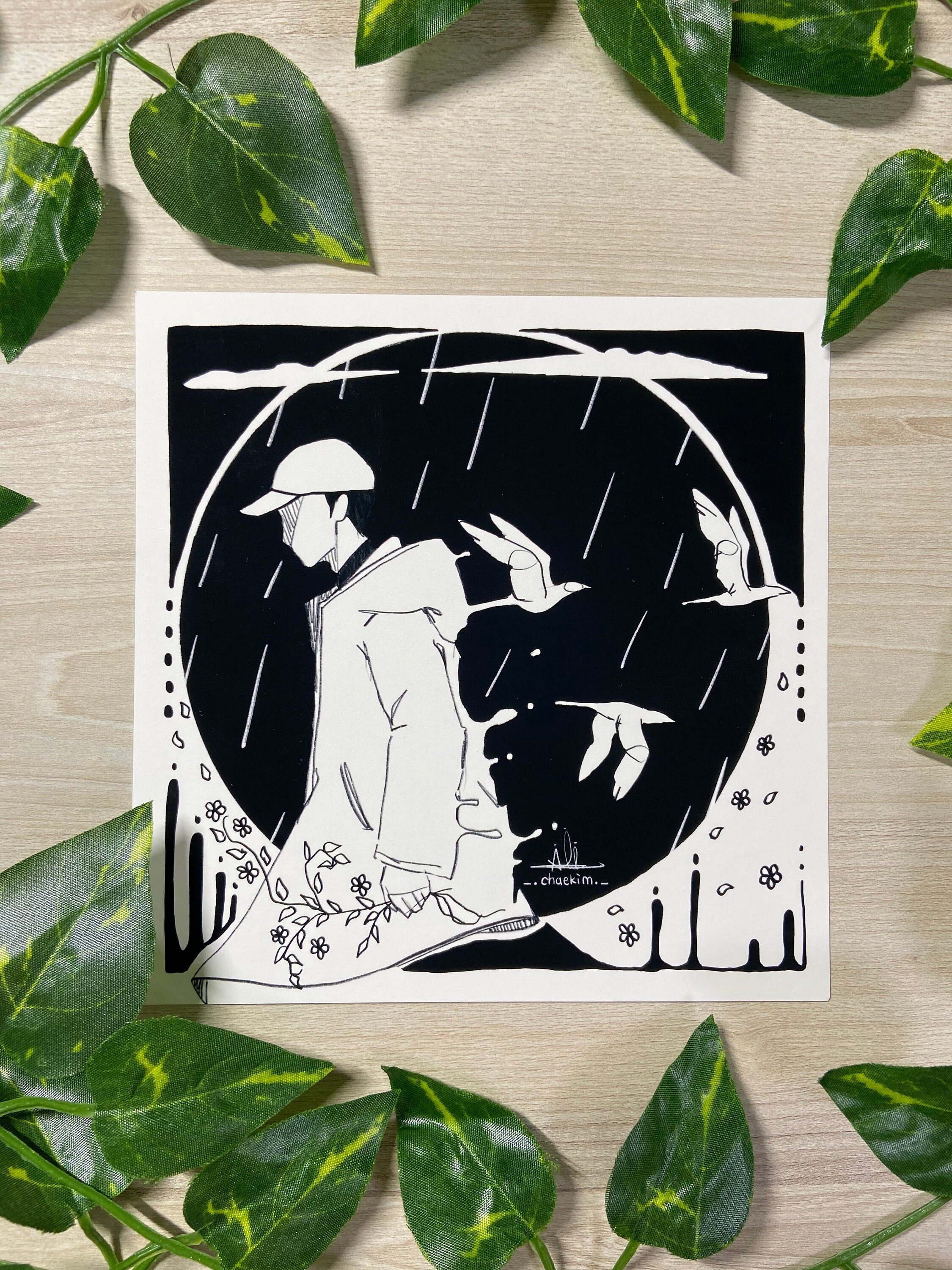 BTS RM | Namjoon mono Fanart | BTS Drucke