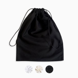 Black White or Ivory - Handmade Dust Bag in USA for Handbag Clothes Storage Bag Gift Bag Packaging