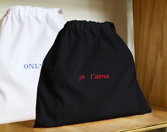 personalized dust bags