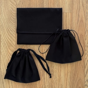 100% Cotton Flap Bag & Dust Bag Handmade in USA High End Quality Storage Bag Gift Bag Packaging Handbag Clothes Accessories