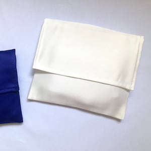 サテンフラップエンベロープバッグ ハンドメイドダストポーチ ハンドバッグ 財布アクセサリー 衣類梱包 収納バッグ ギフト包装