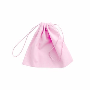 Bolsa de polvo rosa pastel claro, extra pequeña a extra grande, algodón de tela ancha, bolsa de almacenamiento, bolso, zapatillas, regalo, viaje, embalaje