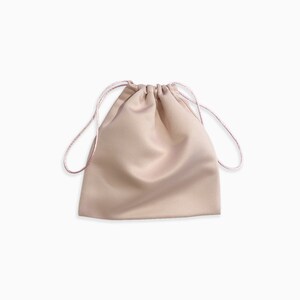 Nude Shades Seidensatin Staubbeutel Handgefertigt in den USA High-End-Qualität Handtasche Kleidung Accessoires Aufbewahrungstasche Geschenktüte Verpackung Bild 6