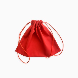 Bolsa de polvo roja, extra pequeña a extra grande, algodón de tela ancha, bolsa de almacenamiento, bolso, zapatillas, regalo, viaje, embalaje