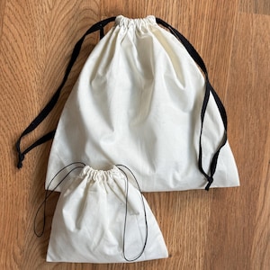 100% Cotton Flap Bag & Dust Bag Handmade in USA High End Quality Storage Bag Gift Bag Packaging Handbag Clothes Accessories
