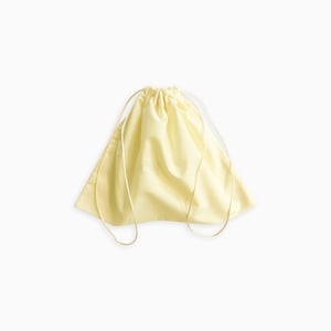 Bolsa de polvo amarillo pastel claro - extra pequeña a extra grande - algodón de tela ancha - bolsa de almacenamiento, bolso, zapatillas, regalo, viaje, embalaje