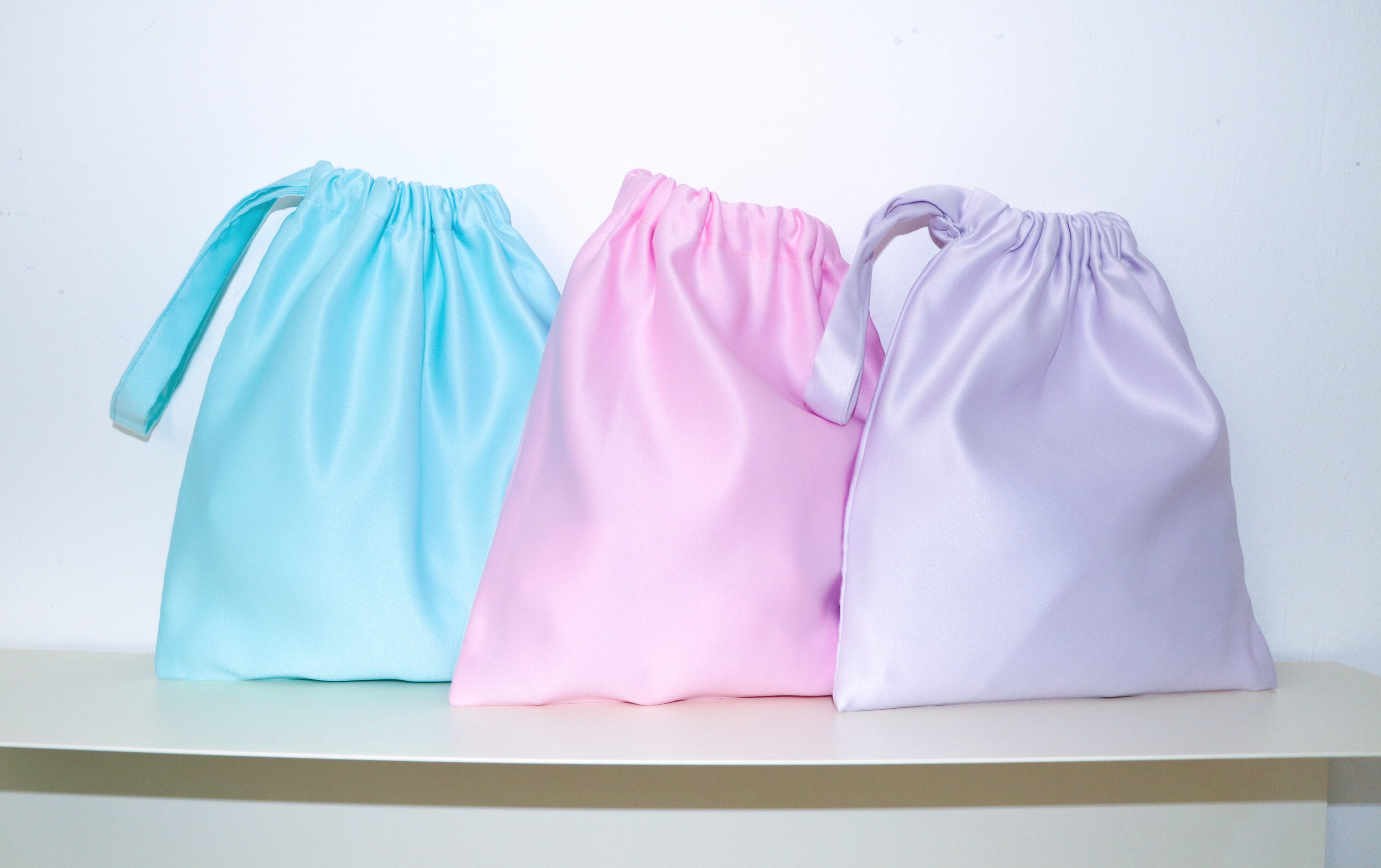 Handmade Quality Silk Skin Satin Pastel Color Dust Bag | Etsy