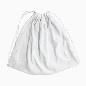 Bolsa de polvo de terciopelo blanco, extra pequeña a extra grande, algodón de tela ancha, bolsa de almacenamiento, bolso, zapatillas, regalo, viaje, embalaje