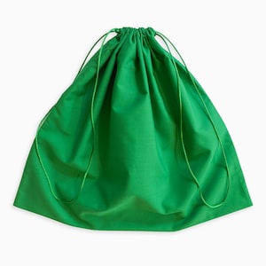 Bolsa de polvo verde - Extra pequeña a extra grande - Algodón de tela ancha - Bolsa de almacenamiento, bolso, zapatillas, regalo, viaje, embalaje