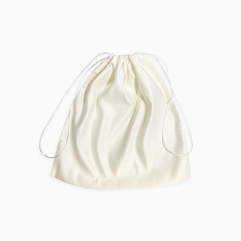 Nude Shades Seidensatin Staubbeutel Handgefertigt in den USA High-End-Qualität Handtasche Kleidung Accessoires Aufbewahrungstasche Geschenktüte Verpackung Bild 4