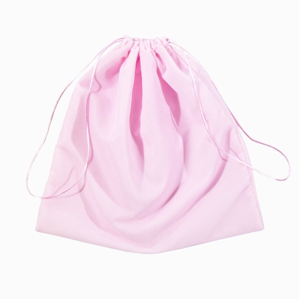 Sac à poussière en velours rose - Extra petit à extra large - Coton fin - Sac de rangement, sac à main, baskets, cadeau, voyage, emballage