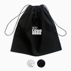 Bolsa de polvo de algodón 100%, su logotipo bordado hecho a mano en EE. UU., bolsa de almacenamiento de bolso de alta calidad personalizada, bolsa de regalo, embalaje