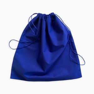 Bolsa de polvo azul real - Extra pequeña a extra grande - Algodón fino de tela ancha - Bolsa de almacenamiento, Bolso, Zapatillas, Regalo, Viaje, Embalaje Premium