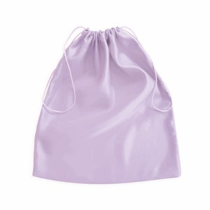 Helllila Satin Staubbeutel - Extra Klein bis Extra Groß - handmade in USA - Aufbewahrungstasche, Handtasche, Turnschuhe, Geschenk, Reise, Verpackung Premium
