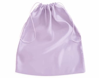 Light Purple Satin Dust Bag – Handmade Storage, Travel Packaging