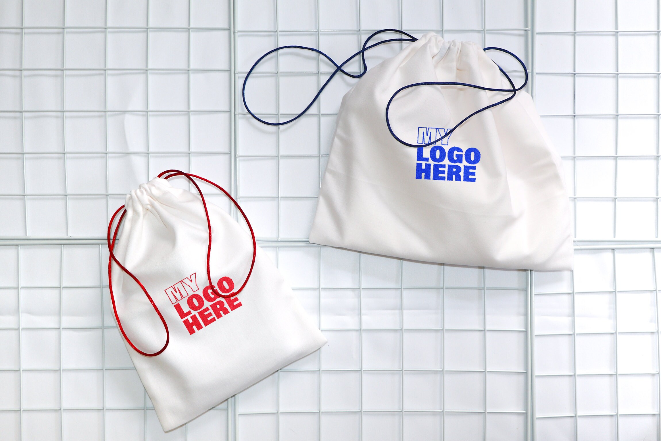 Set of 10/25/50/100 Custom Embroidery Logo 100% Cotton Dust Bag Handmade in USA High End Quality Volume Discount Bulk Gift Bag Packaging
