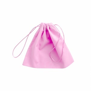 Bolsa de polvo rosa, extra pequeña a extra grande, algodón de tela ancha, bolsa de almacenamiento, bolso, zapatillas, regalo, viaje, embalaje