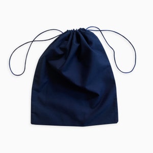 Bolsa de polvo azul marino - Extra pequeña a extra grande - Algodón de tela ancha - Bolsa de almacenamiento, Bolso, Zapatillas, Regalo, Viaje, Embalaje, Premium