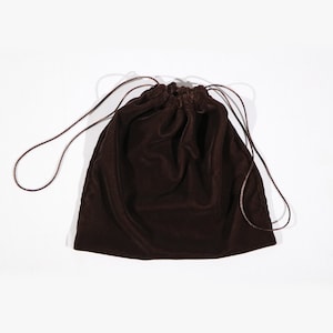Bolsa de polvo de terciopelo marrón - Extra pequeña a extra grande - Algodón de tela ancha - Bolsa de almacenamiento, bolso, zapatillas, regalo, viaje, embalaje