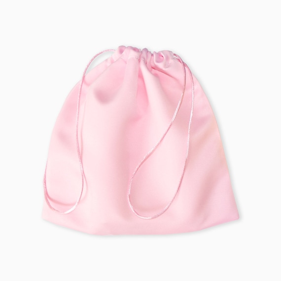 Light Pink Satin Dust Bag Extra Small to Extra Large 