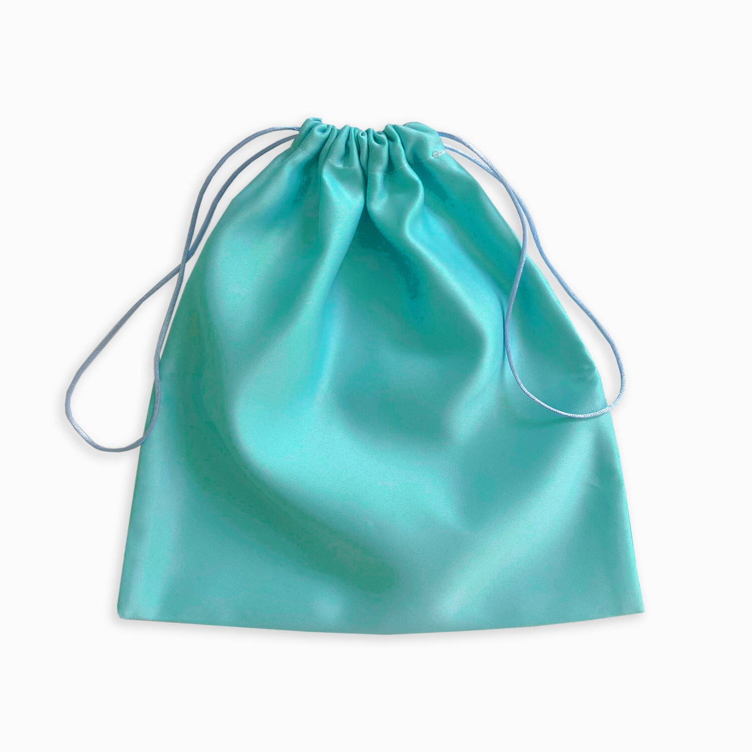 Aqua Teal Blue Satin Dust Bag Extra Small to Extra Large -  Denmark