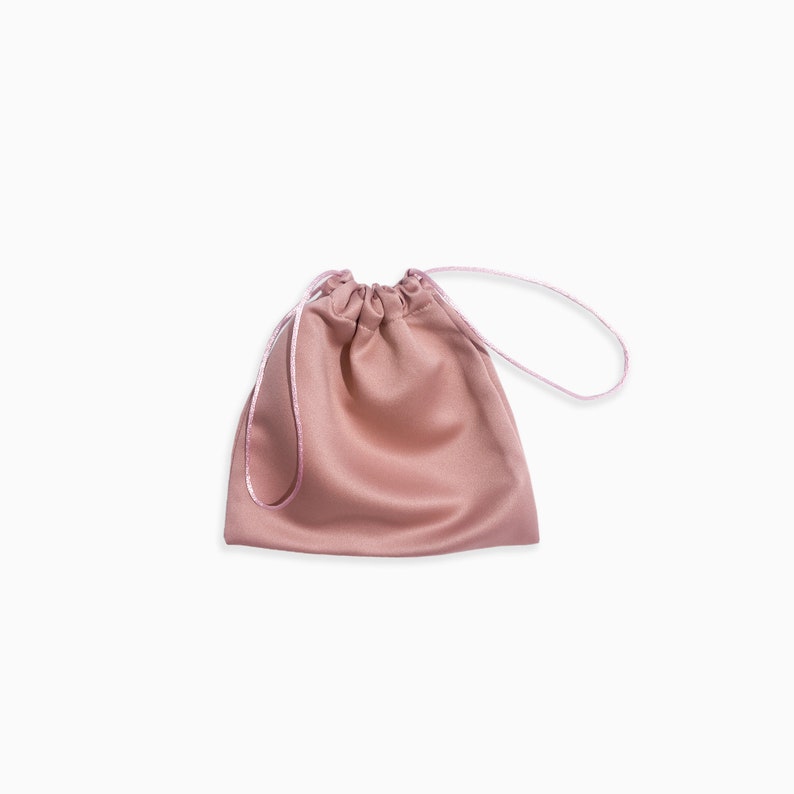 Nude Shades Seidensatin Staubbeutel Handgefertigt in den USA High-End-Qualität Handtasche Kleidung Accessoires Aufbewahrungstasche Geschenktüte Verpackung Bild 7