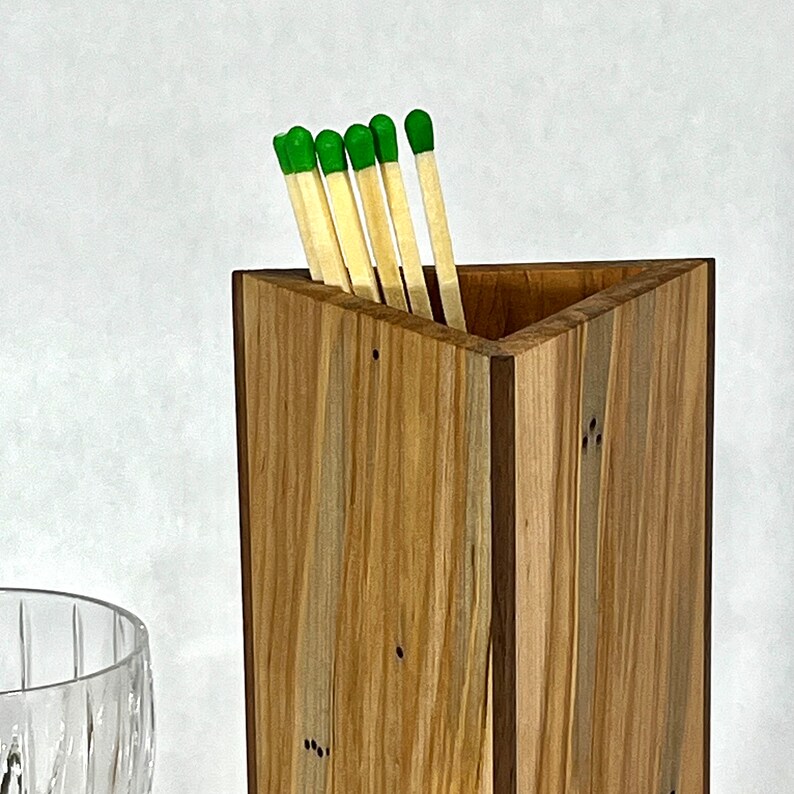 Matchbox Long Matchbox Fireplace Mantel Matchbox Wood Matchbox Etsy