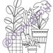 Plant Set Printable Coloring Page Plant Coloring Page Potted Plant ...