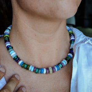Glass bead necklace