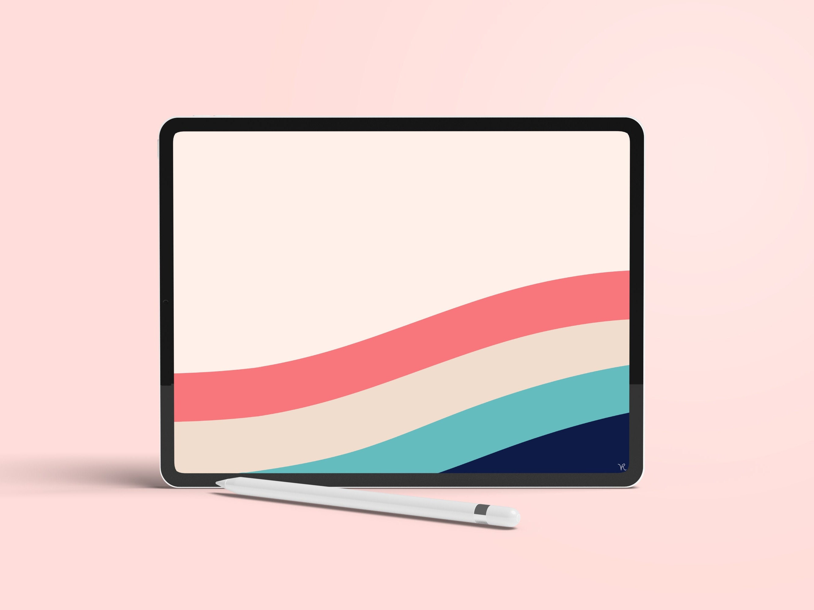 Aesthetic Retro iPad Wallpaper Background Fun, Abstract, INSTANT