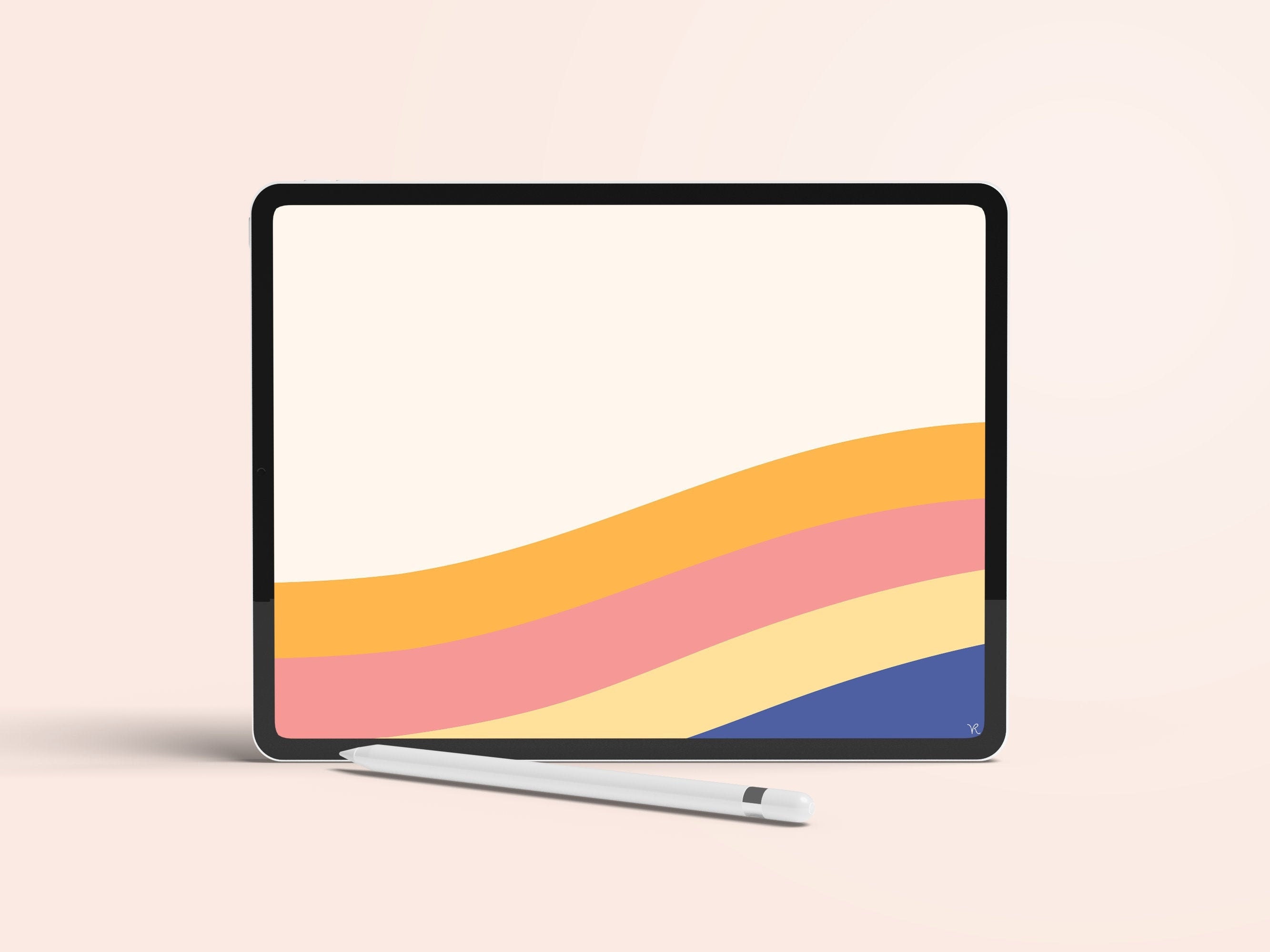 Aesthetic Retro iPad Wallpaper Background Fun, Abstract, INSTANT