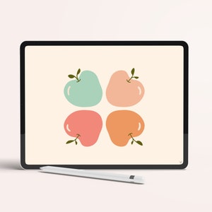 Aesthetic Abstract iPad Wallpaper Background - INSTANT DOWNLOAD, iPad Wallpaper, Cute iPad Wallpaper, iPad Pro Wallpaper, Aura Wallpaper