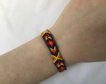 Asian Inspired Expansion Stretch Bracelet Burnt Orange Thermoset