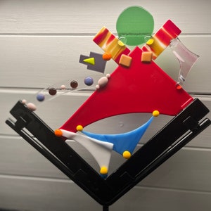 Fused glass sculpture art