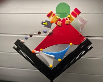 Fused glass sculpture art