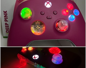 BRAND NEW Deep Pink Xbox One Controller w Color Changing LED Mod Gaming