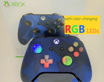 Brand New Xbox One Limited Edition Midnight Forces II Controller w Color Changing RGB LED Mod